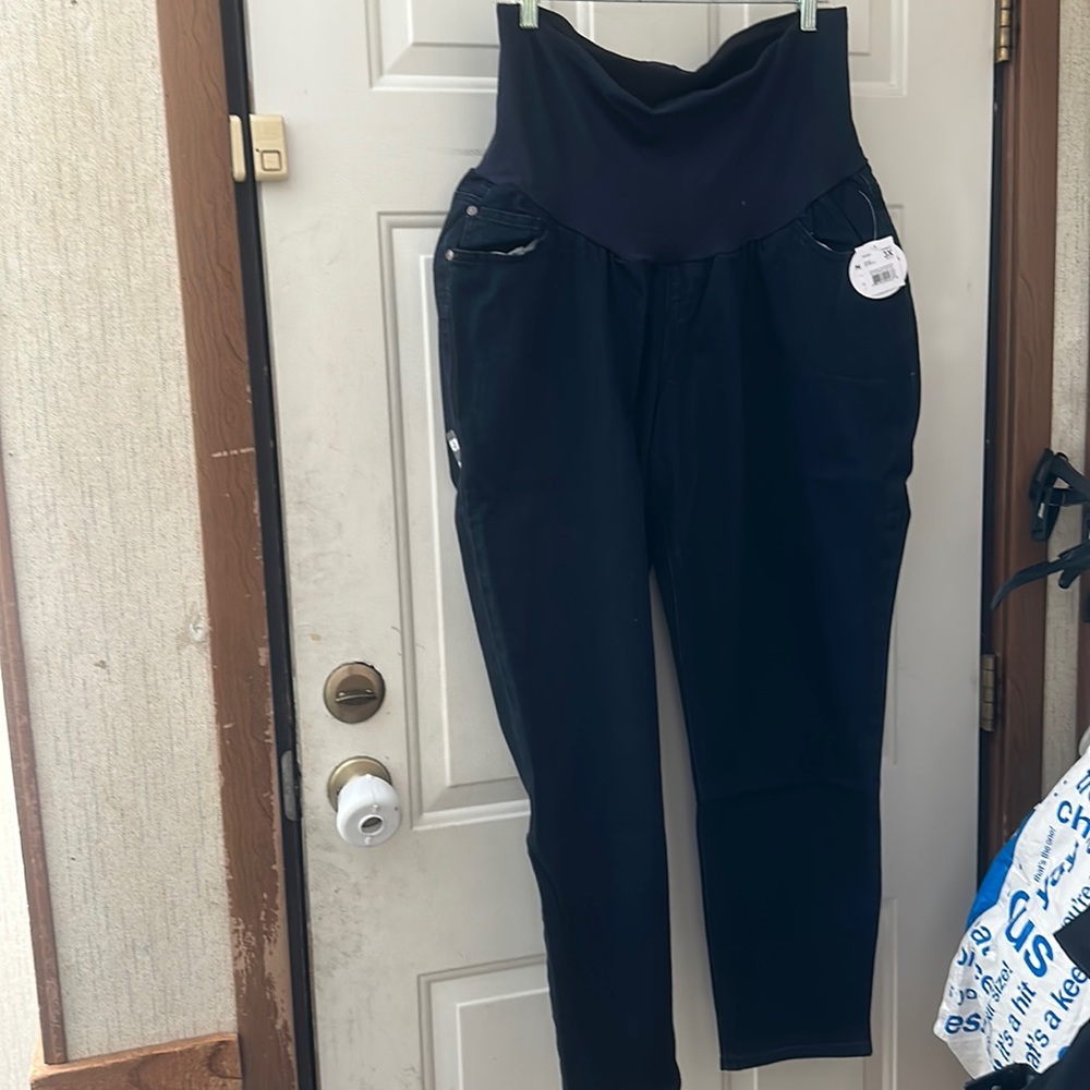 MAMA PRIMA BY MOTHERHOOD POSTPARTUM SKINNY JEANS: DARK BLUE: NEW WITH TAG: SZ 3X